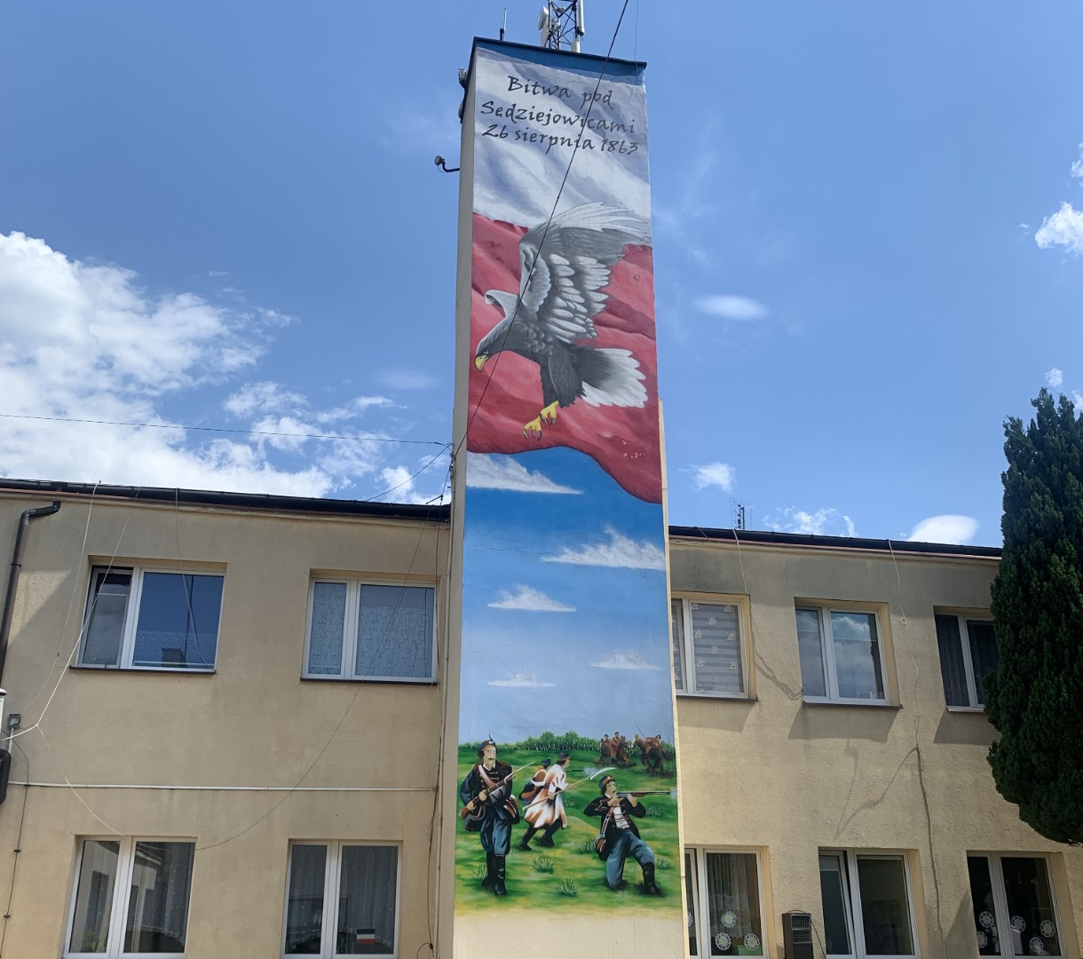 Mural poświęcony 