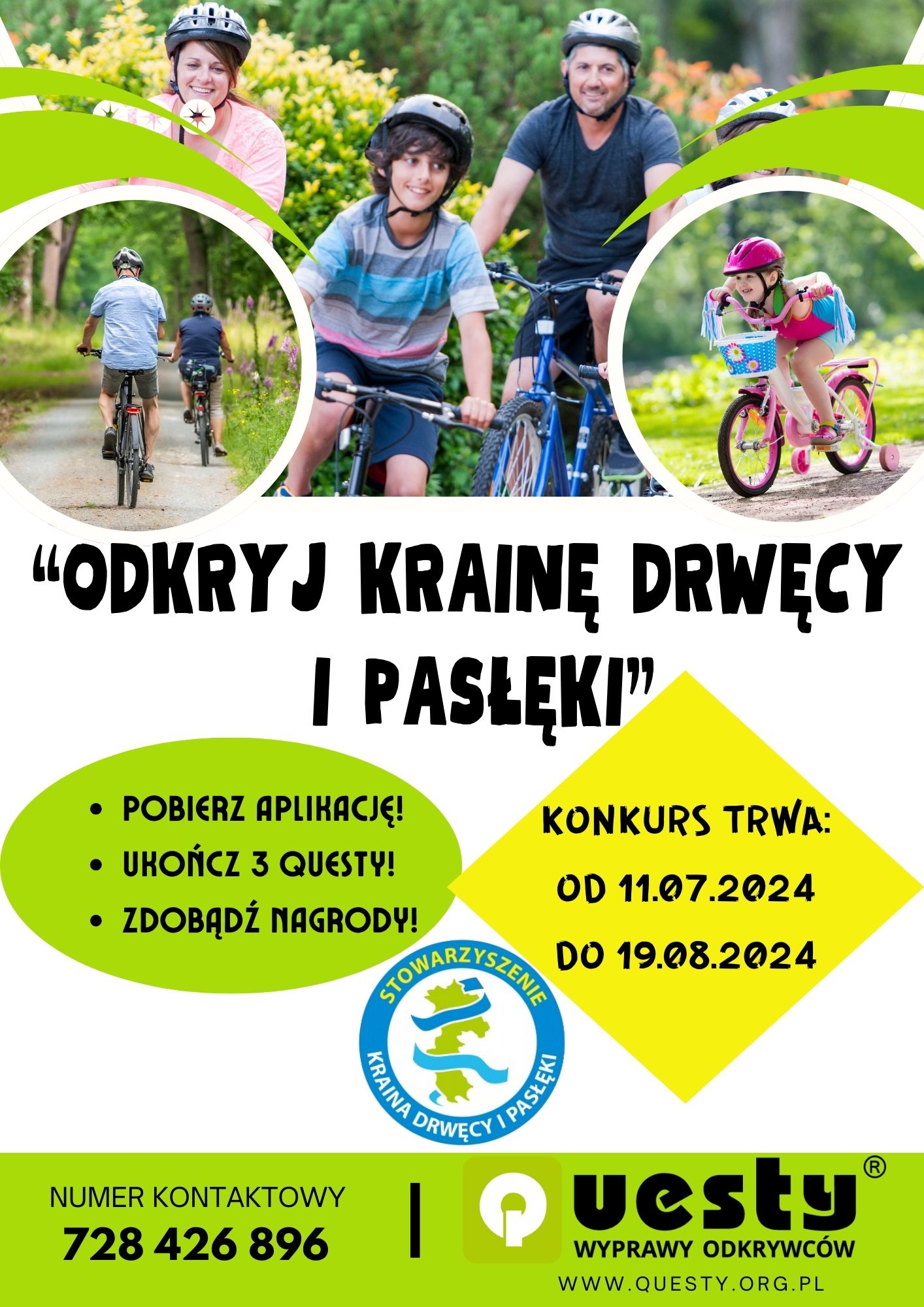 Konkurs dla questowiczów w Krainie Drwęcy i Pasłęki (Warmia i Mazury)