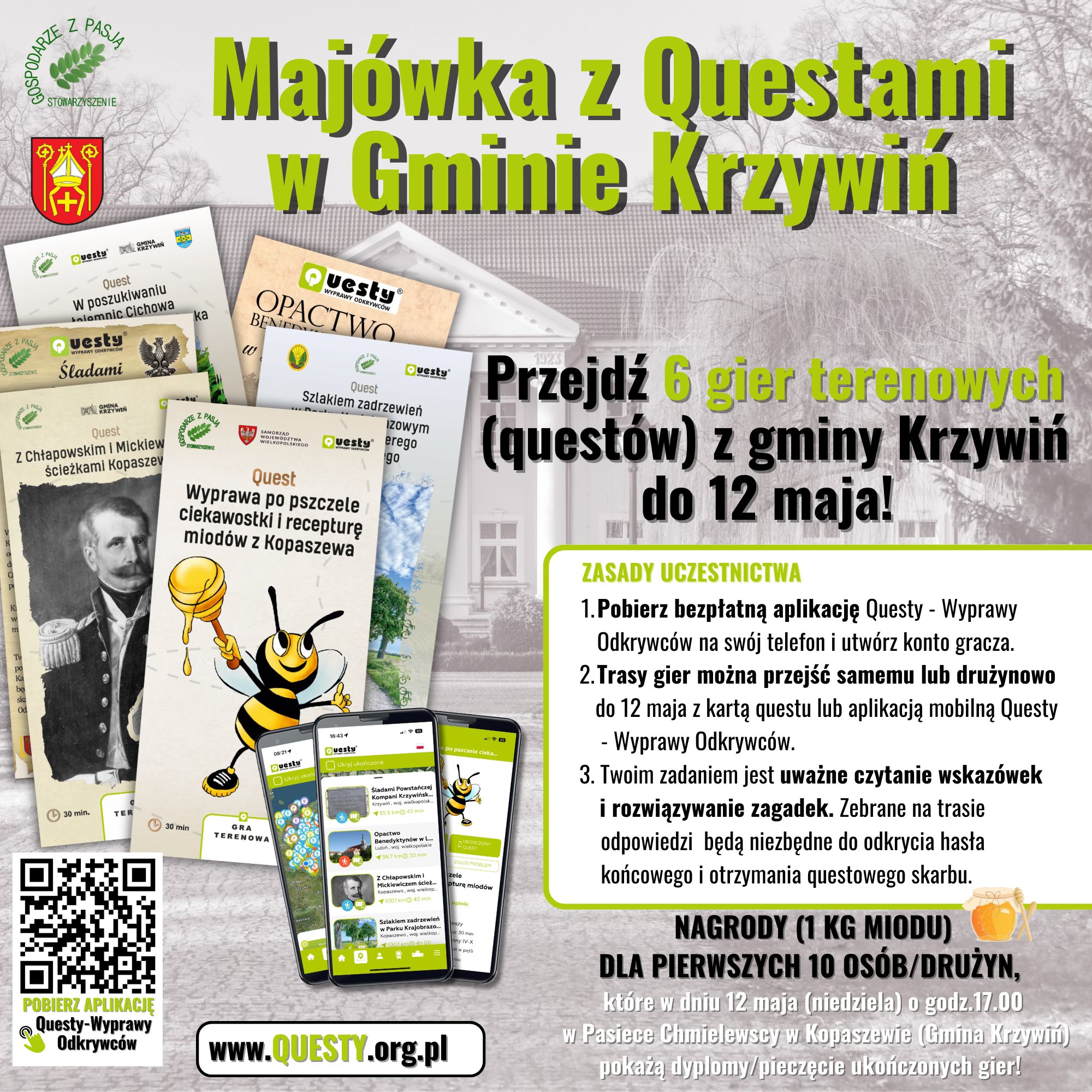 Majówka z Questami w Gminie Krzywiń