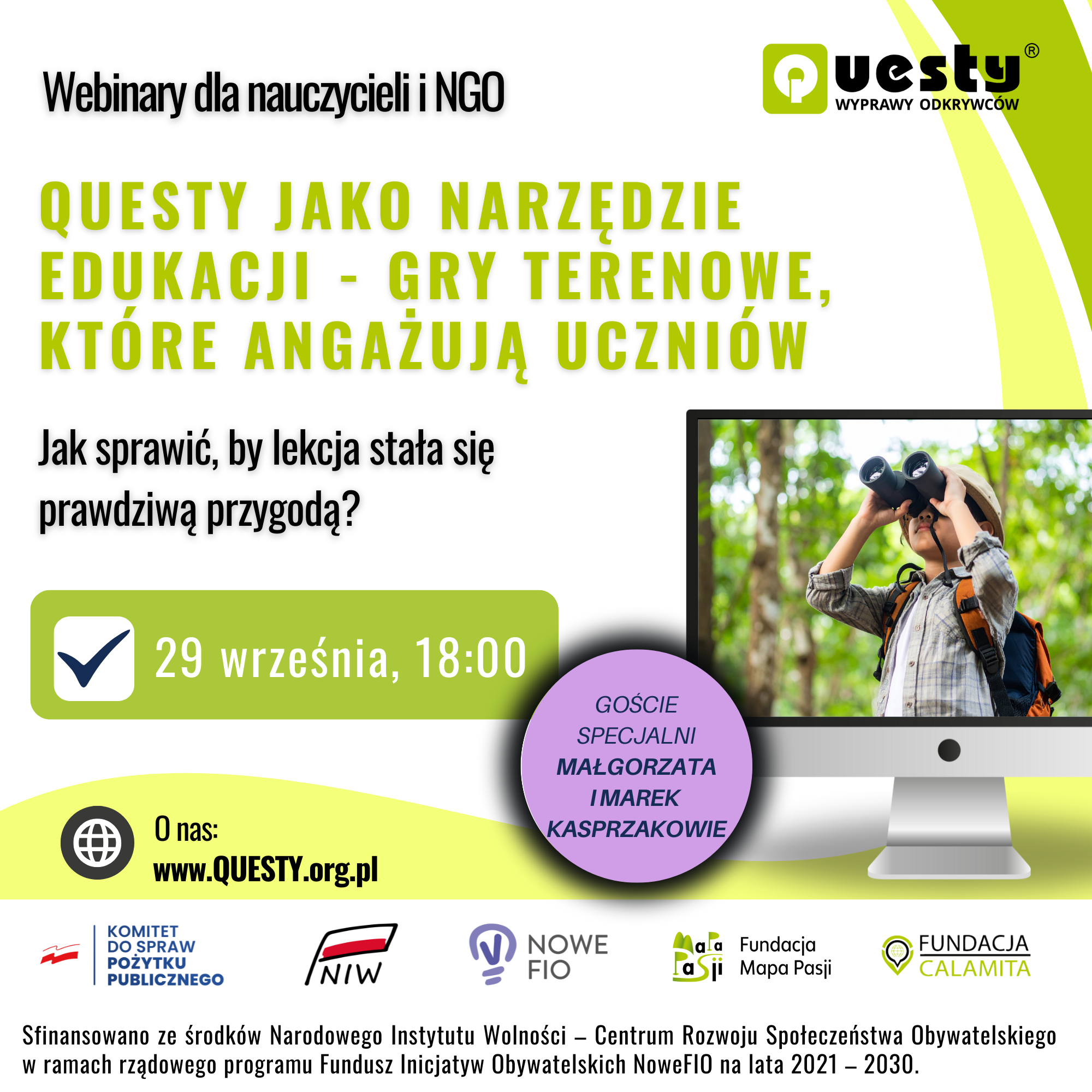 Webinar dla nauczycieli i NGO 