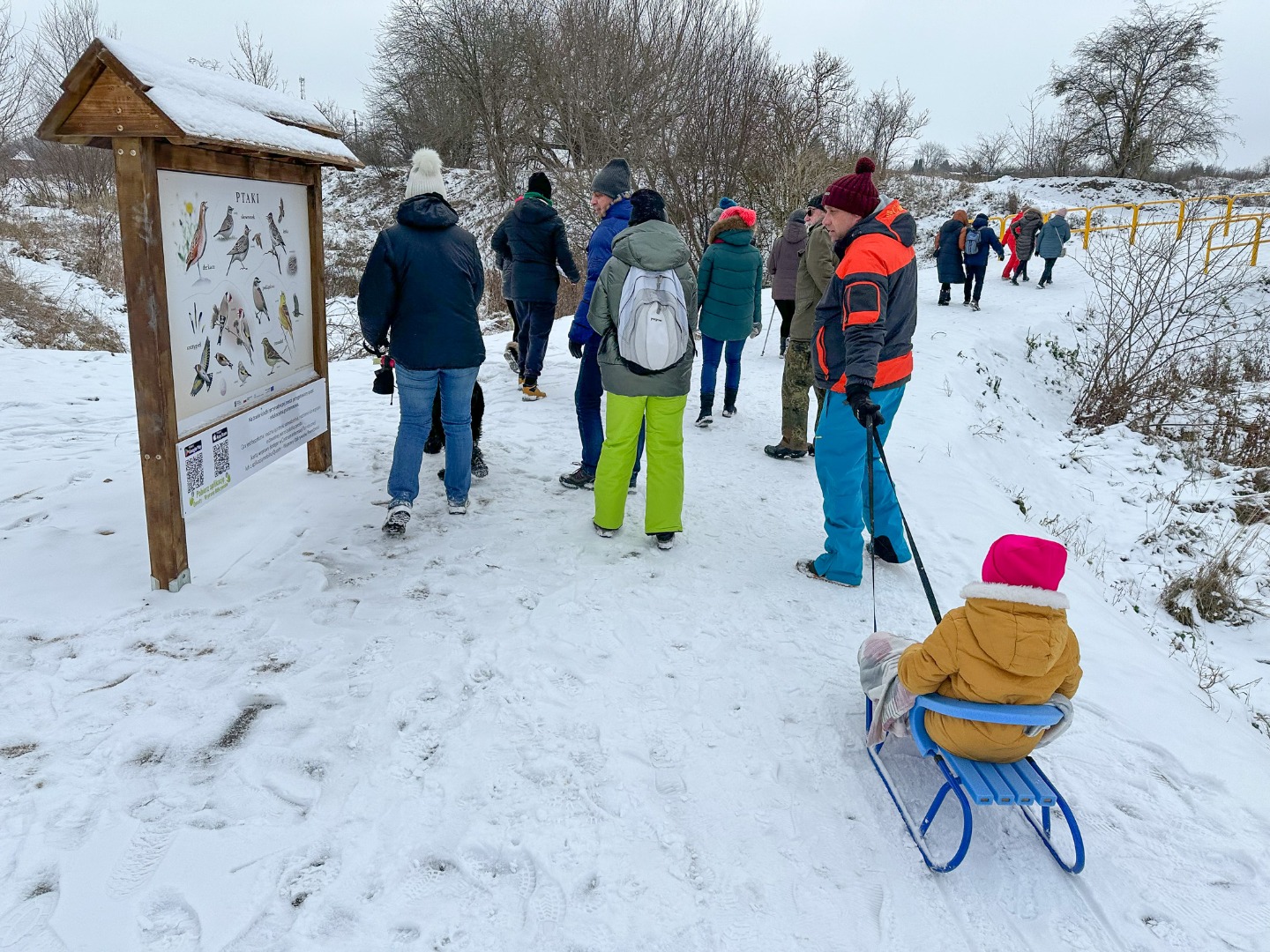 Inauguracja questu na zimowym pikniku w Olecku