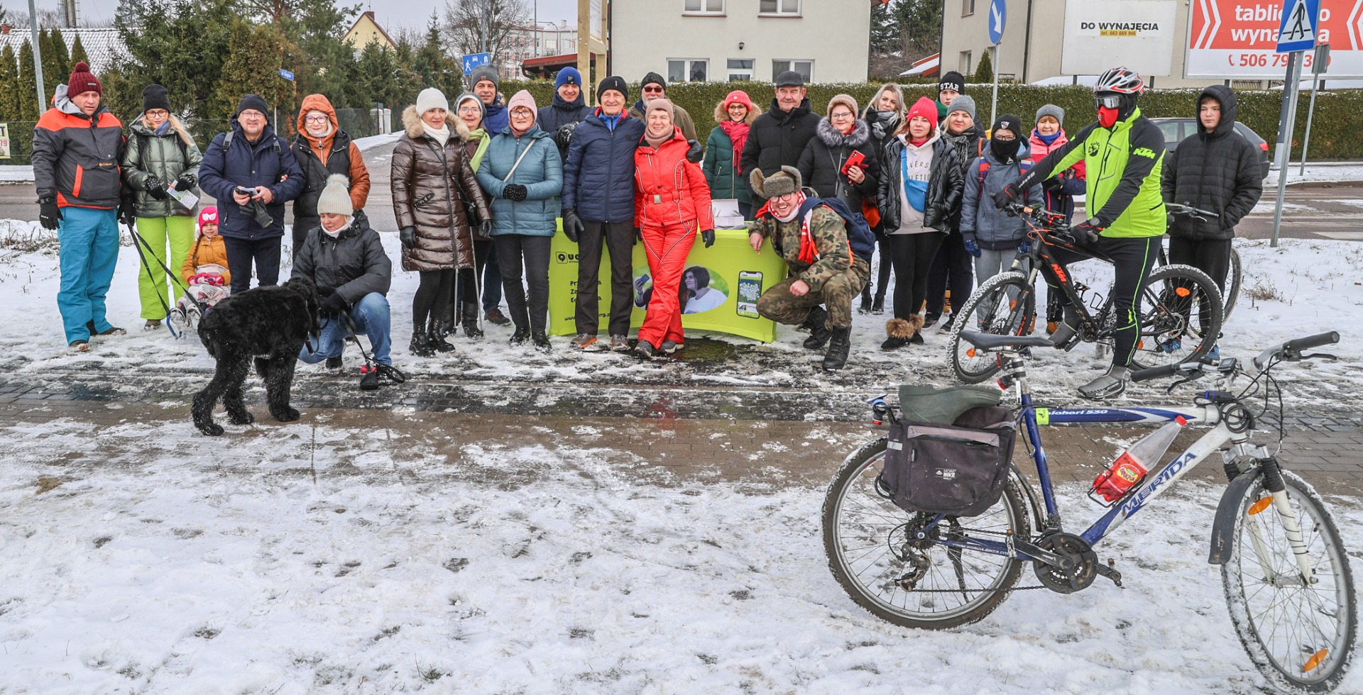 Inauguracja questu na zimowym pikniku w Olecku