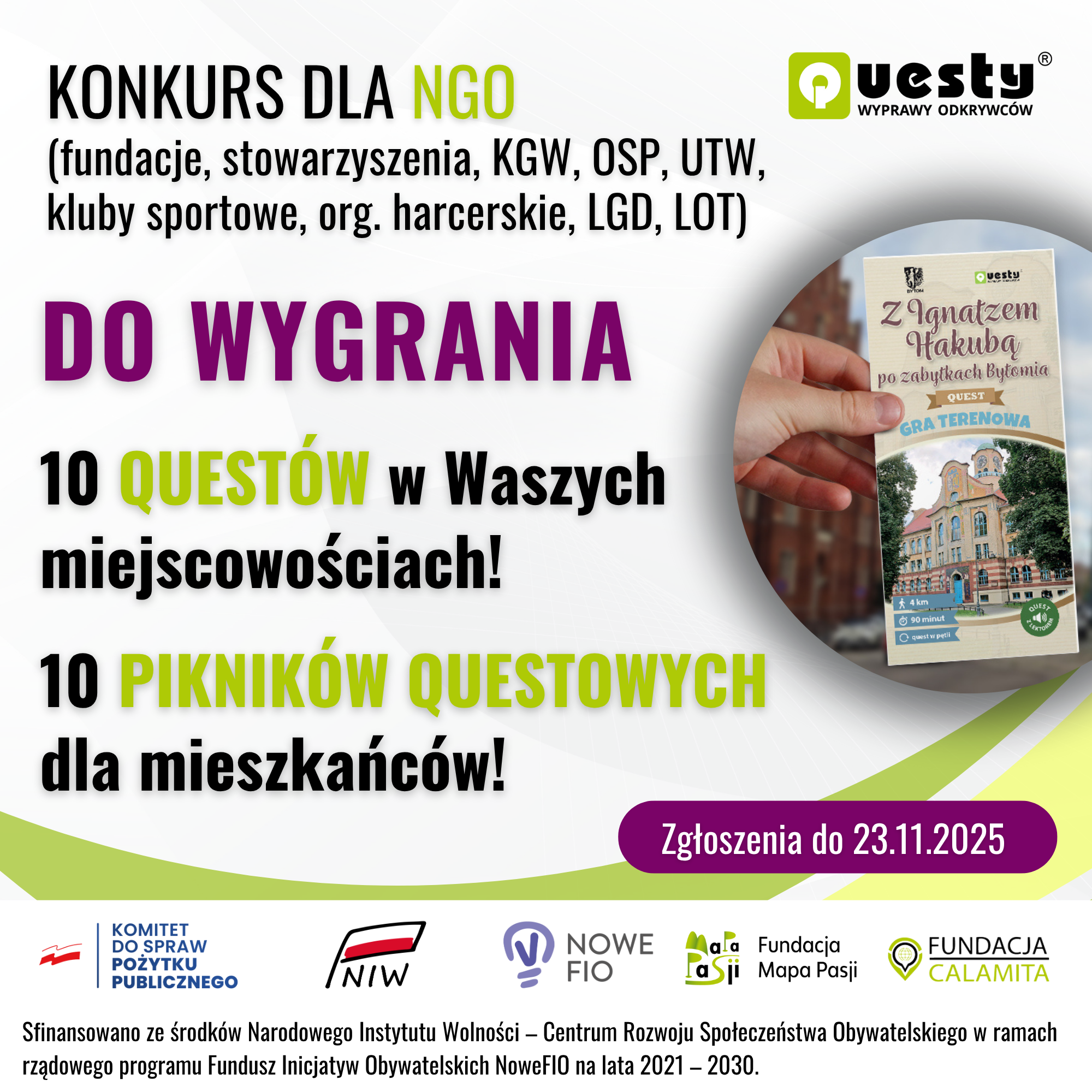 Wygraj quest i piknik questowy w swojej miejscowości!