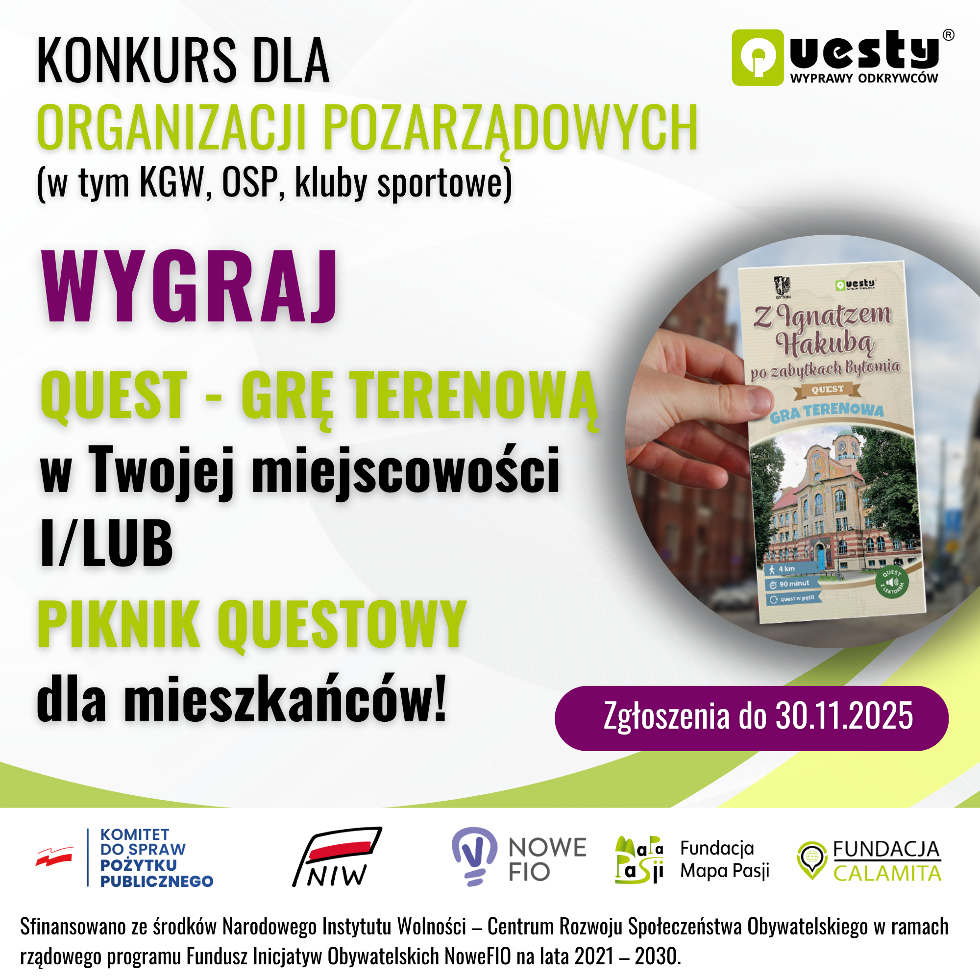 Wygraj quest i piknik questowy w swojej miejscowości!