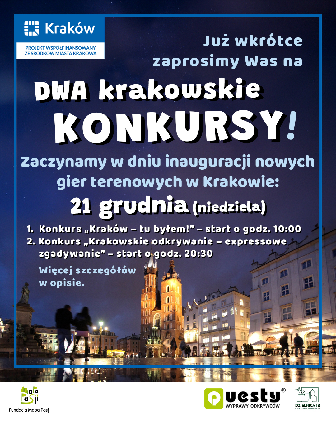 DWA krakowskie konkursy już 21 grudnia!