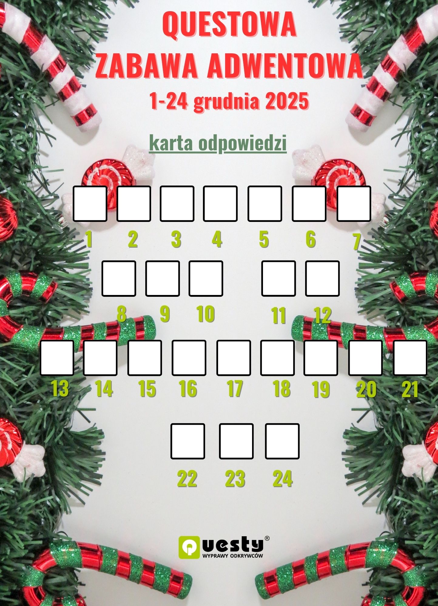 Questowa zabawa adwentowa 2025
