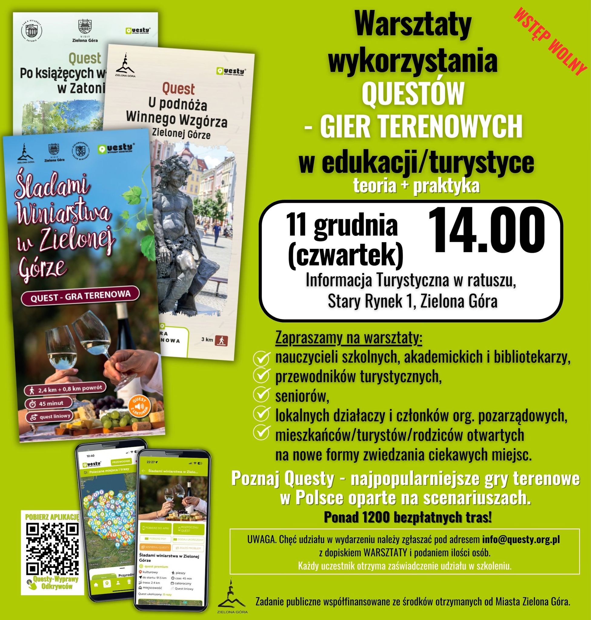 Warsztaty w Zielonej Górze - dołącz do nas!