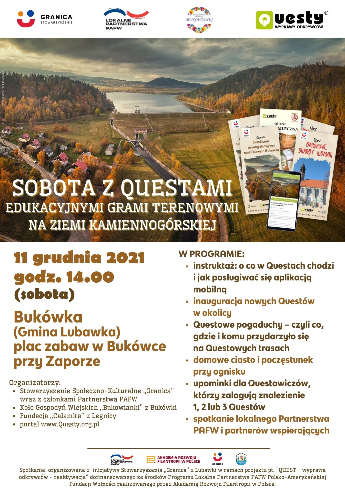 11 grudnia - Sobota z Questami - inauguracja nowych questów na Ziemi Kamiennogórskiej