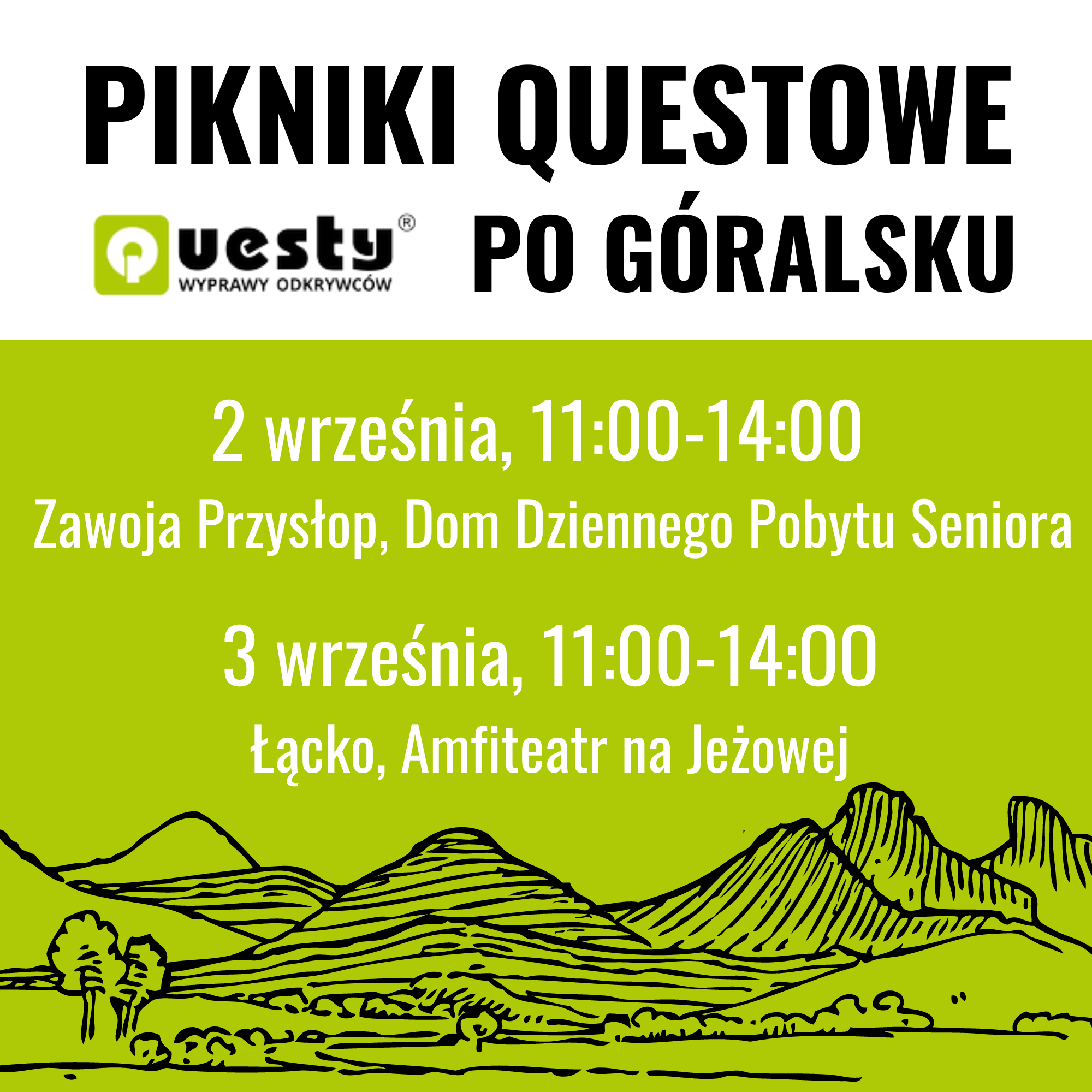 Weekend góralskich Pikników Questowych - zapraszamy!