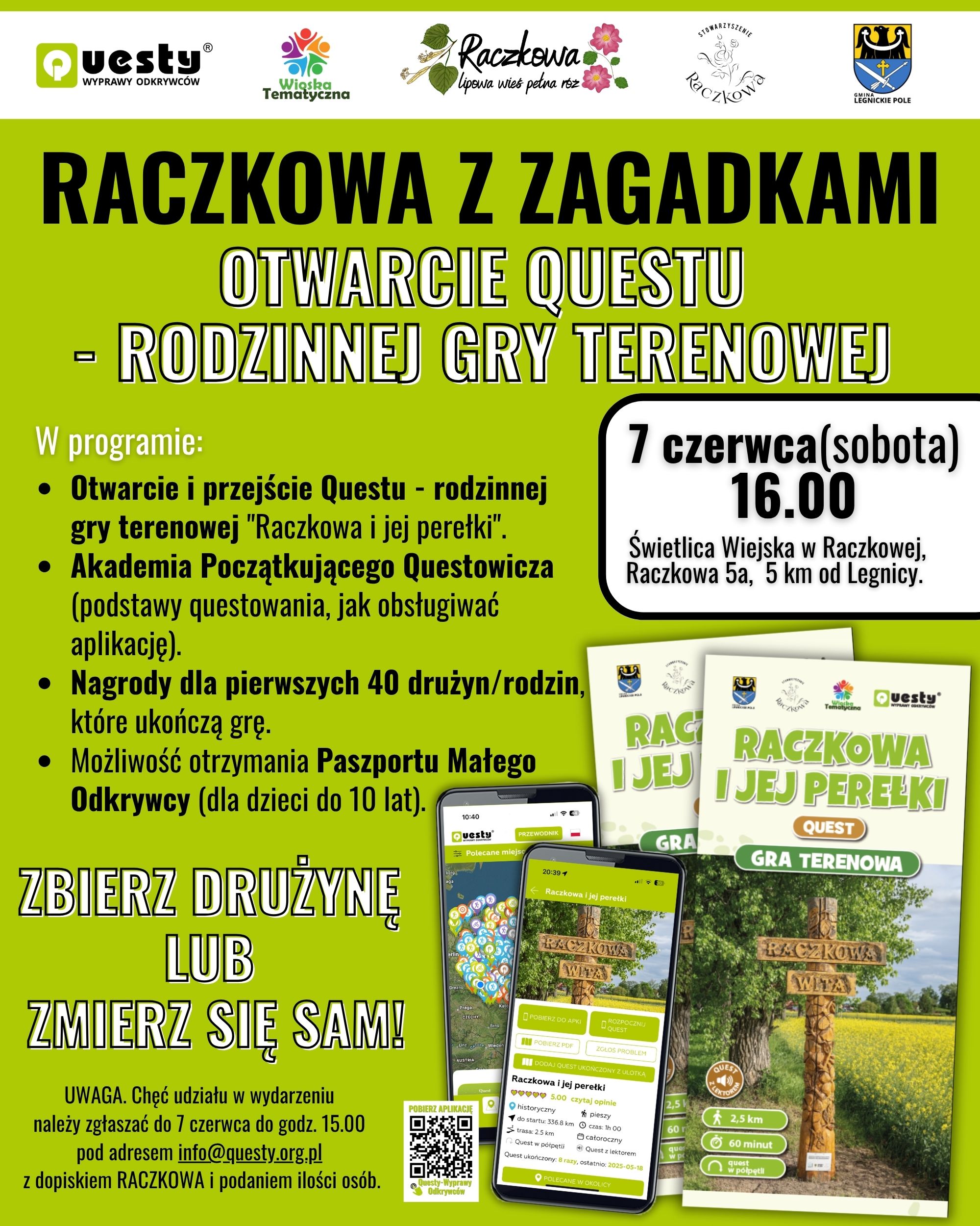 Raczkowa z zagadkami - otwarcie gry terenowej 